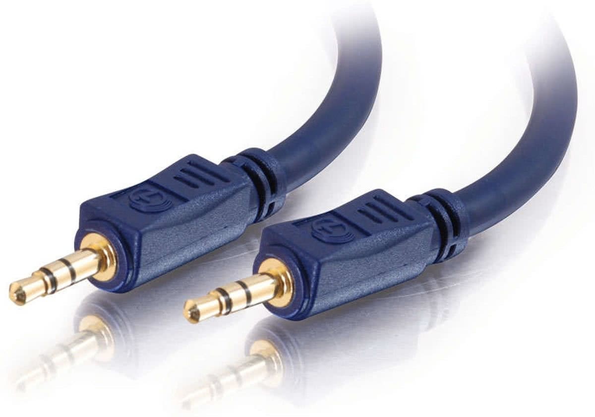Cables To Go C2G 2m Velocity 3.5mm Stereo Audio Cable M/M 2m 3.5mm 3.5mm Zwart audio kabel