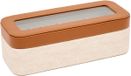 Atmosphera Whisky Horlogedoos/Juwelendoos - 25x10x8cm - Beige/Cognac