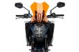 Puig 21998T Nieuwe Generatie Touring Windscherm - Aerodynamische bescherming en sportief ontwerp voor KTM 125 DUKE en KTM 390 DUKE 2024-2025, oranje