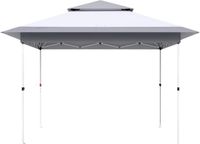 Bolt Edge Pavillon 3,6x3,6 m – Gazebo pliable – Étanche – Gris clair – Tente de réception pour jardin, terrasse et événements – Cadre en acier – Sans parois latérales