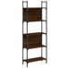 VidaXL Boekenkast 155,5x24x166,5 cm bois traité couleur chêne marron