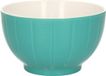 Excellent Houseware Bols à soupe/bols de service - Venice - céramique - D14 x H8 cm - vert jade - Empilable