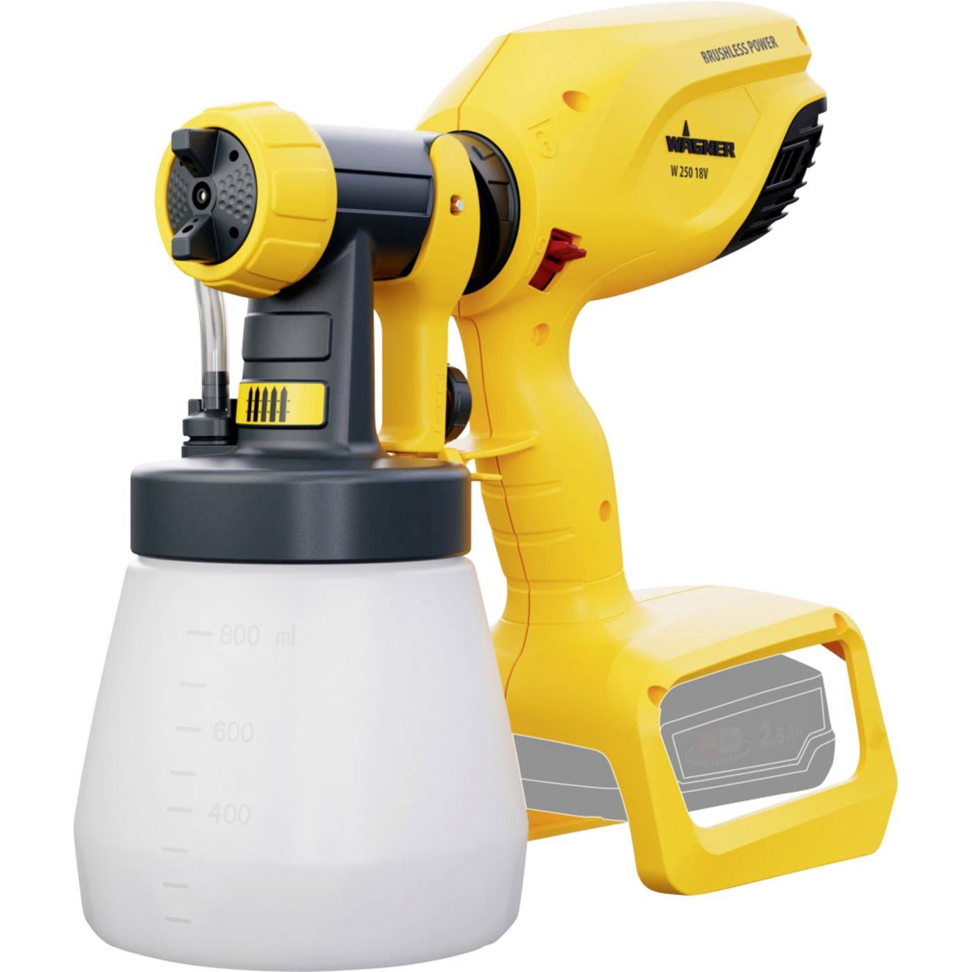 Wagner Wood & metal Sprayer W 250 18V verfspuit - excl.accu