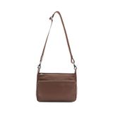 MANDARINA DUCK Mellow Leather Crossover Bag Milk Chocolate bruine