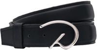 Dy'on D Ceinture Classique Cuir Noir Unisexe 115 cm