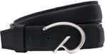 Dy'on D Ceinture Classique Cuir Noir Unisexe 115 cm