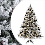vidaXL Sapin de Noël artificiel avec boule 210 cm 300 LED Blanc chaud