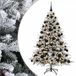 vidaXL Kunstkerstboom met kerstbal 210 cm 300 LED's Warmwit