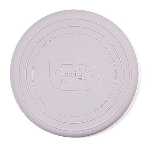 Bigjigs Toys Frisbee Flying Disc (Stone Grey) - Silicone Frisbee For Kids, Quality Flying Saucers , Beach Toys & Garden Toys , Holiday Toys For Toddlers