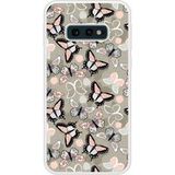 Vintage vlinders siliconen hoesje compatibel met Galaxy S10e
