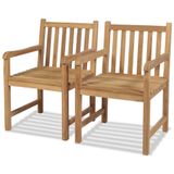 VidaXL Chaise de jardin Teck Brun