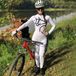 Maillot de cyclisme pour femmes à manches longues et rembourrage en gel