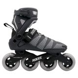 Roces R-Evo 90 Skeelers - 90mm - Softboot - Snelheid & Extra Comfort - Heel Lock & Easy Entry - ABEC-7 - Fitness Inline Skates - Heren / Dames - Zwart/Grijs - Maat 37