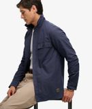 Superdry Chemise Militaire Manches Longues Coton Ripstop French Navy
