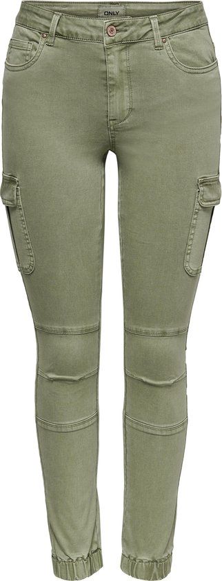 ONLY ONLMISSOURI REG ANK CARGO PNT NOOS Dames Broek - Groen - Maat 40 X L32