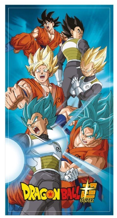 4KidsOnly Mister License Dragon Ball Z strandlaken Blauw Katoen 70x140 cm