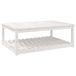 VidaXL Tuintafel 121x82,5x45 cm massief grenenhout wit