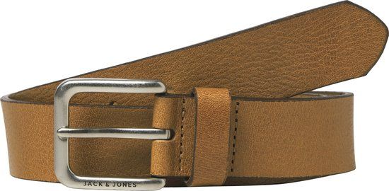 JACK&JONES - JACRAVE leren riem - Heren - Bruin