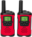 Alecto FR115RD Walkie Talkie Set - 2-Way Radio - 8 Channels - 446 MHz - Black/Red