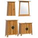 vidaXL Ensemble de meubles de salle de bain 4 pièces pin massif
