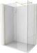 Mexen Kioto-X paroi de douche Walk-in 110 x 110 , transparent 10 mm, or brossé