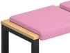vidaXL - Coussin de banc - 4 pièces - Tissu - Rose
