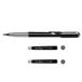 Pentel GFKPN Pocket Brush Penseelpen voor kalligrafie, schetsen, tekeningen, grijs + 2 patronen