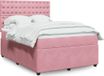 Maison Exclusive - Boxspringbed met matras, rose, 140x190 cm, velours