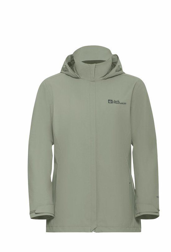 Jack Wolfskin Trailtime 2L Regenjas Dames - Groen