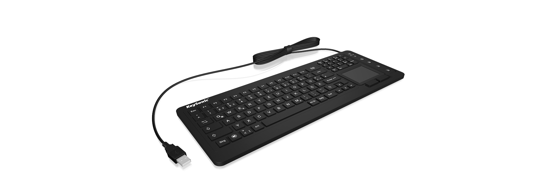 Keysonic KSK-6231 INEL - Toetsenbord - QWERTY - USB - Zwart
