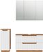 Vicco Meuble de salle de bain Lotta, Blanc, 3 pièces