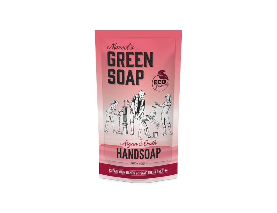 Marcels Green Soap Handzeep Argan & Oudh 500ml navulzak Argan & Oudh