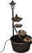 vidaXL fontaine LED - Bronze - Acier