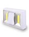 LOVING: LED-schakelaar op batterijen (inbegrepen!). Wit