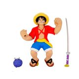 BANDAI Heroes de Goo JIT Zu actiefiguur Wereld One Piece Super figuur Monkey D. Luffy spons en rek meerkleurig CO42939
