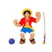 BANDAI Heroes de Goo JIT Zu actiefiguur Wereld One Piece Super figuur Monkey D. Luffy spons en rek meerkleurig CO42939