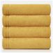 GC GAVENO CAVAILIA Set van 4 grote badhanddoeken - van zeer absorberend Egyptisch katoen - extra zacht - oker - sneldrogende badhanddoeken - 450 g/m² - wasbare handdoeken - 75 x 135 cm