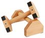 Poignées Push Up en bois, ergonomiques et antidérapantes