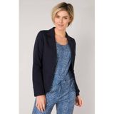 ES&SY aansluitende jersey blazer donkerblauw