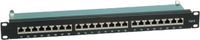 Value Cat.6 19"-Patchpanel, 24 Poorten, Geschermd, Zwart