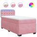 vidaXL Boxspringbed met matras, roze, 80x200 cm, fluweel