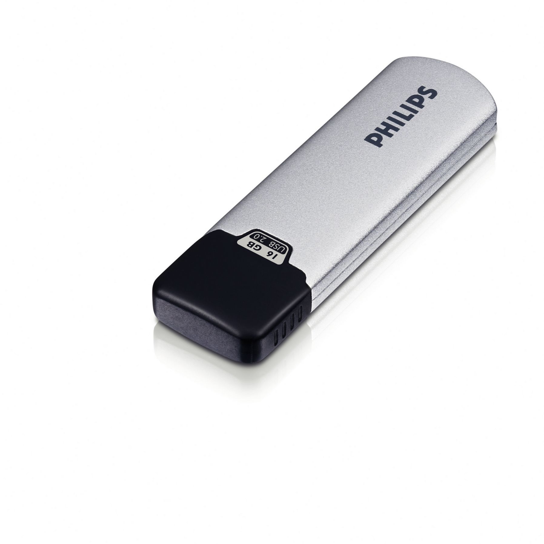 Philips USB Flash Drive 16GB - Black/Silver - USB 2.0