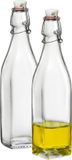 Bormioli Rocco Beugelfles/Weckfles - Set van 10 stuks - 500 ml - Vierkant - Transparant