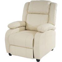 Lincoln TV fauteuil fauteuil, kunstleer ~ crème