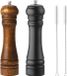 Shenzhen Haorui Industrial Technology Co., Ltd. Set de moulins à poivre et à sel en bois avec lames de broyage réglables - Set de 2 (20,3 cm)