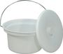 Aidapt emmer voor toiletstoel - wit - plastic
