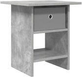 vidaXL Nachtkastje Beton Grijs 41 x 40 x 45 cm Bewerkt hout