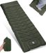 Unyqoos® Tapis de couchage autogonflant avec pompe à pied - Vert