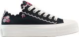 Converse Chuck Taylor All Star Lift Platform, brodé de fleurs, modèle A13529C, uni