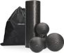 OEM Bol Fascia massagebal set van 4 stuks - Triggerpoint training voor rug, voet en schouders - Verschillende vormen - Zwart